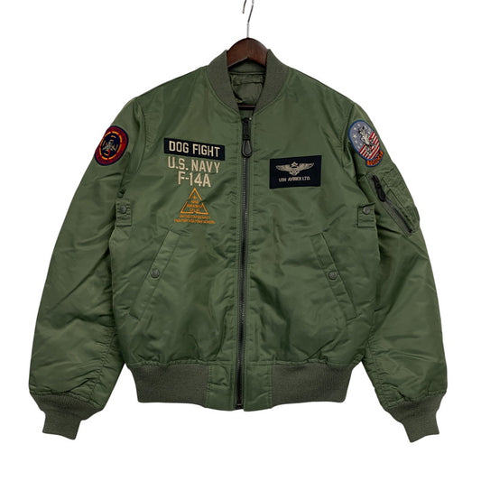【中古品】【メンズ】 AVIREX アヴィレックス 783-3952033 MA-1 FLIGHT JACKET TOM CAT フライト ジャケット トム キャット アウター 145-251222-cs-09-izu サイズ：L カラー：カーキ 万代Net店