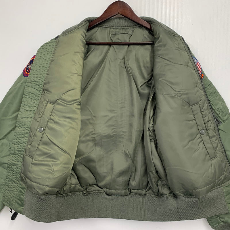 【中古品】【メンズ】 AVIREX アヴィレックス 783-3952033 MA-1 FLIGHT JACKET TOM CAT フライト ジャケット トム キャット アウター 145-251222-cs-09-izu サイズ：L カラー：カーキ 万代Net店