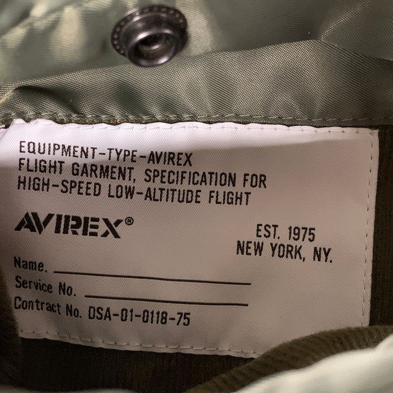 【中古品】【メンズ】 AVIREX アヴィレックス 783-3952033 MA-1 FLIGHT JACKET TOM CAT フライト ジャケット トム キャット アウター 145-251222-cs-09-izu サイズ：L カラー：カーキ 万代Net店