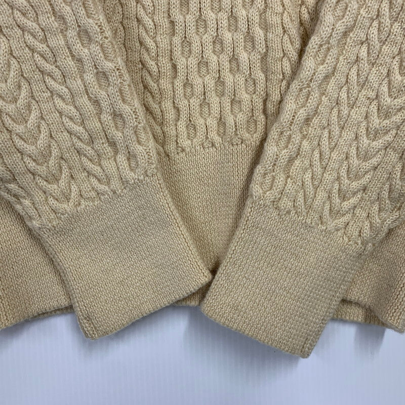 【中古品】【メンズ】 ORGUEIL オルゲイユ OR-4026 CABLE KNIT SWEATER ケーブル ニット セーター トップス 長袖 145-251222-cs-13-izu サイズ：42 カラー：ベージュ 万代Net店
