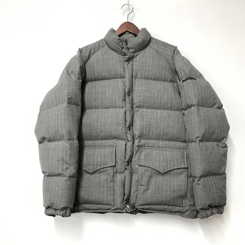 【中古品】【メンズ】 A BATHING APE アベイシングエイプ GORE-TEX ゴアテックス WIND STOPPER DOWN JACKET ウィンドストッパー ダウン ジャケット アウター 142-251223-ya-05-izu サイズ：L カラー：グレー 万代Net店
