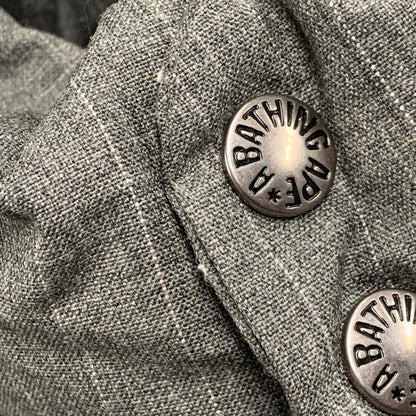 【中古品】【メンズ】 A BATHING APE アベイシングエイプ GORE-TEX ゴアテックス WIND STOPPER DOWN JACKET ウィンドストッパー ダウン ジャケット アウター 142-251223-ya-05-izu サイズ：L カラー：グレー 万代Net店