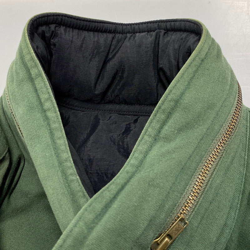 【中古品】【メンズ】 CHISATO TSUMORI DESIGN I.S. REVERSIBLE DOWN COAT リバーシブル ダウン コート アウター 長袖 140-251224-kh-06-izu サイズ：9 カラー：ブラック×グリーン 万代Net店
