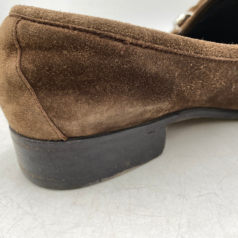 【中古品】【メンズ】 ホースビット スエード ローファー シューズ 靴 183-251223-cs-06-izu サイズ：44 E カラー：ブラウン 万代Net店