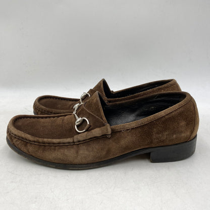 【中古品】【メンズ】 ホースビット スエード ローファー シューズ 靴 183-251223-cs-06-izu サイズ：44 E カラー：ブラウン 万代Net店