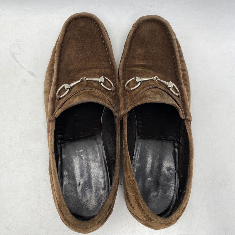 【中古品】【メンズ】 ホースビット スエード ローファー シューズ 靴 183-251223-cs-06-izu サイズ：44 E カラー：ブラウン 万代Net店