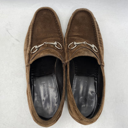 【中古品】【メンズ】 ホースビット スエード ローファー シューズ 靴 183-251223-cs-06-izu サイズ：44 E カラー：ブラウン 万代Net店