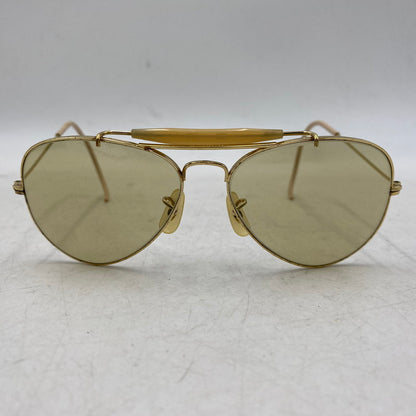 【中古品】【メンズ/レディース】 OLD RAY-BAN オールド レイバン B&L社製 OUTDOORSMAN SUNGLASSES アウトドアーズマン サングラス 203-251223-cs-08-izu サイズ：58口14 カラー：ゴールド×ベージュ 万代Net店