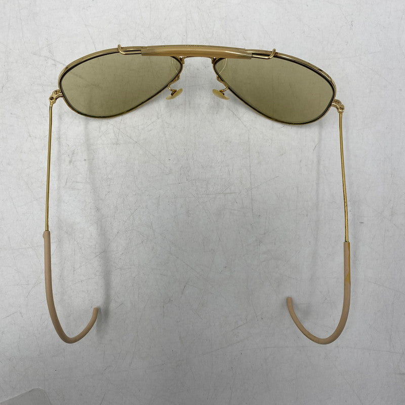 【中古品】【メンズ/レディース】 OLD RAY-BAN オールド レイバン B&L社製 OUTDOORSMAN SUNGLASSES アウトドアーズマン サングラス 203-251223-cs-08-izu サイズ：58口14 カラー：ゴールド×ベージュ 万代Net店