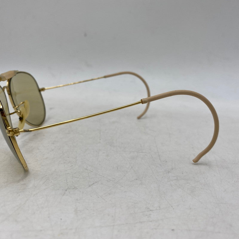 【中古品】【メンズ/レディース】 OLD RAY-BAN オールド レイバン B&L社製 OUTDOORSMAN SUNGLASSES アウトドアーズマン サングラス 203-251223-cs-08-izu サイズ：58口14 カラー：ゴールド×ベージュ 万代Net店