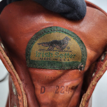 【現状渡し品】【メンズ】 IRISH SETTER アイリッシュセッター ブーツ 半円犬タグ 通常 シューズ 靴 164-251224-as-07-izu サイズ：9D カラー：ブラウン 万代Net店