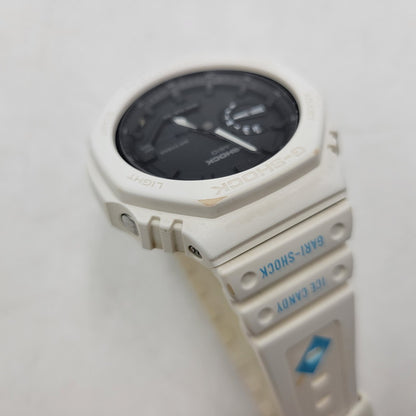 【中古品】【メンズ/レディース】 × ガリガリ君 GA-2100 ICE CANDY 40名限定 デジタル×アナログ 腕時計 196-251224-as-23-izu カラー：ホワイト×ブラック 万代Net店