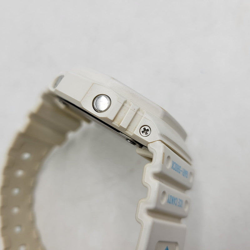 【中古品】【メンズ/レディース】 × ガリガリ君 GA-2100 ICE CANDY 40名限定 デジタル×アナログ 腕時計 196-251224-as-23-izu カラー：ホワイト×ブラック 万代Net店