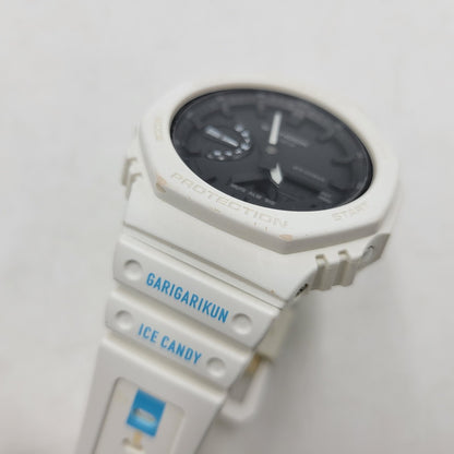 【中古品】【メンズ/レディース】 × ガリガリ君 GA-2100 ICE CANDY 40名限定 デジタル×アナログ 腕時計 196-251224-as-23-izu カラー：ホワイト×ブラック 万代Net店