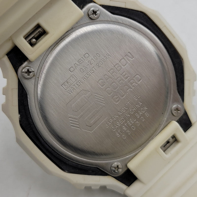 【中古品】【メンズ/レディース】 × ガリガリ君 GA-2100 ICE CANDY 40名限定 デジタル×アナログ 腕時計 196-251224-as-23-izu カラー：ホワイト×ブラック 万代Net店