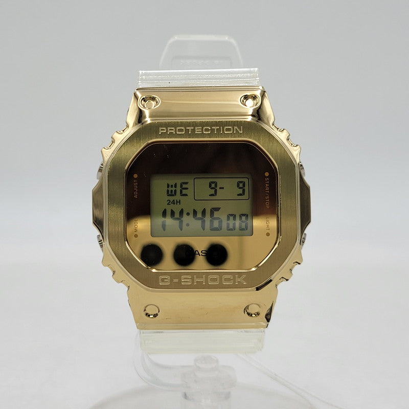 【中古美品】【メンズ/レディース】 G-SHOCK ジーショック GM-5600SG-9 腕時計 199-260909-as-31-izu サイズ：49.6 × 43.2 × 12.9 mm カラー：ゴールド×クリア 万代Net店