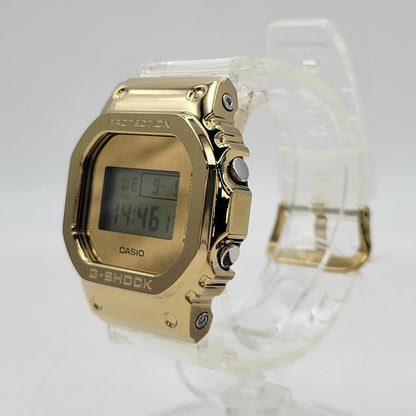 【中古美品】【メンズ/レディース】 G-SHOCK ジーショック GM-5600SG-9 腕時計 199-260909-as-31-izu サイズ：49.6 × 43.2 × 12.9 mm カラー：ゴールド×クリア 万代Net店