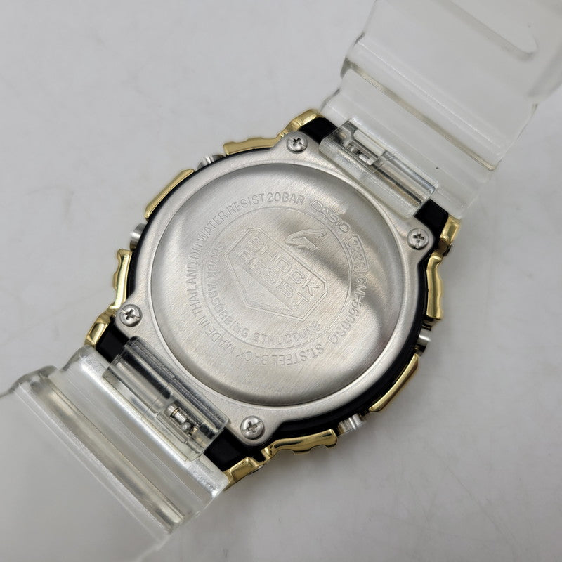 【中古美品】【メンズ/レディース】 G-SHOCK ジーショック GM-5600SG-9 腕時計 199-260909-as-31-izu サイズ：49.6 × 43.2 × 12.9 mm カラー：ゴールド×クリア 万代Net店