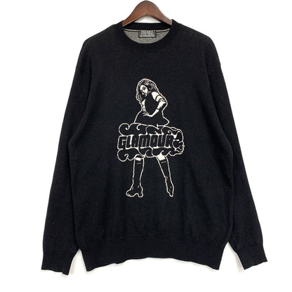 【中古品】【メンズ】 22AW VIXEN GIRL KNIT SWEATER 02223NS10 ジャカード セーター ニット 長袖 トップス 140-251225-ay-07-izu サイズ：XL カラー：ブラック 万代Net店
