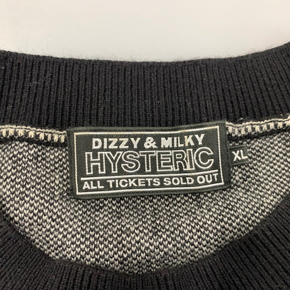 【中古品】【メンズ】 22AW VIXEN GIRL KNIT SWEATER 02223NS10 ジャカード セーター ニット 長袖 トップス 140-251225-ay-07-izu サイズ：XL カラー：ブラック 万代Net店