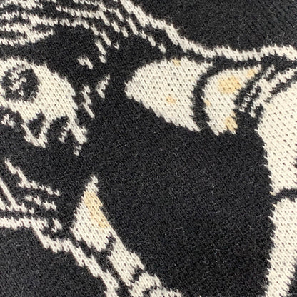 【中古品】【メンズ】 22AW VIXEN GIRL KNIT SWEATER 02223NS10 ジャカード セーター ニット 長袖 トップス 140-251225-ay-07-izu サイズ：XL カラー：ブラック 万代Net店