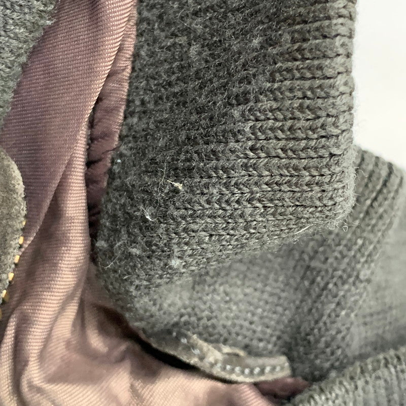 【現状渡し品】【メンズ】 HILL&ARCHER ヒルアンドアーチャー 韓国製 80S-90S SUEDE LEATHER BLOUSON スエード レザー ブルゾン アウター 146-251225-ya-05-izu サイズ：44 カラー：チャコール 万代Net店