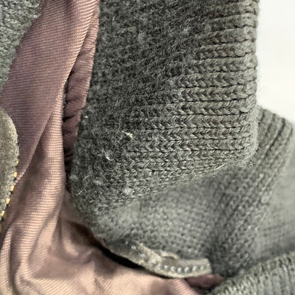 【現状渡し品】【メンズ】 HILL&ARCHER ヒルアンドアーチャー 韓国製 80S-90S SUEDE LEATHER BLOUSON スエード レザー ブルゾン アウター 146-251225-ya-05-izu サイズ：44 カラー：チャコール 万代Net店