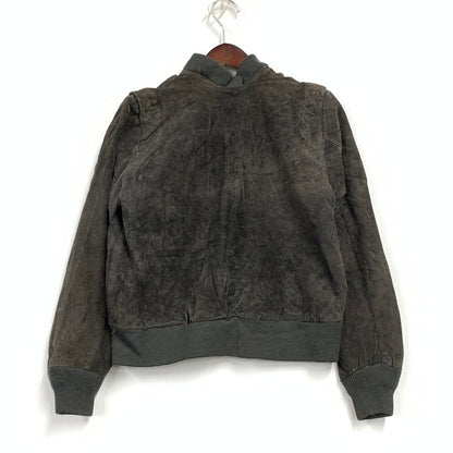 【現状渡し品】【メンズ】 HILL&ARCHER ヒルアンドアーチャー 韓国製 80S-90S SUEDE LEATHER BLOUSON スエード レザー ブルゾン アウター 146-251225-ya-05-izu サイズ：44 カラー：チャコール 万代Net店