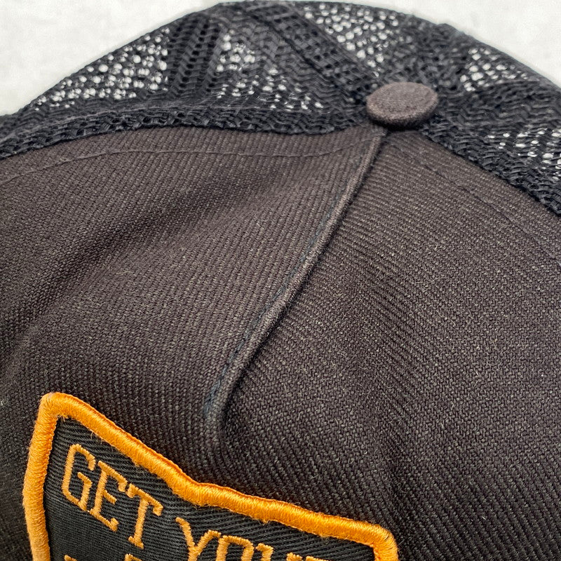 【現状渡し品】【メンズ/レディース】 OLD SUPREME オールド シュプリーム GET YOUR SHIT TOGETHER MESH CAP メッシュ キャップ 帽子 服飾雑貨 185-251225-ay-03-izu サイズ：F カラー：ブラック系 万代Net店