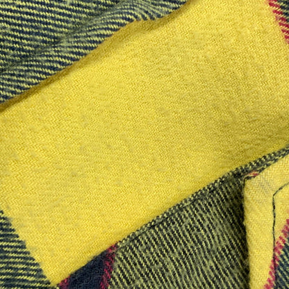 【中古品】【メンズ】 FLANNEL SHIRT フランネル シャツ トップス 長袖 149-251225-ya-02-izu サイズ：M カラー：イエロー 万代Net店
