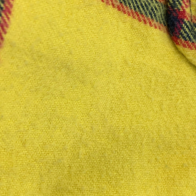 【中古品】【メンズ】 FLANNEL SHIRT フランネル シャツ トップス 長袖 149-251225-ya-02-izu サイズ：M カラー：イエロー 万代Net店