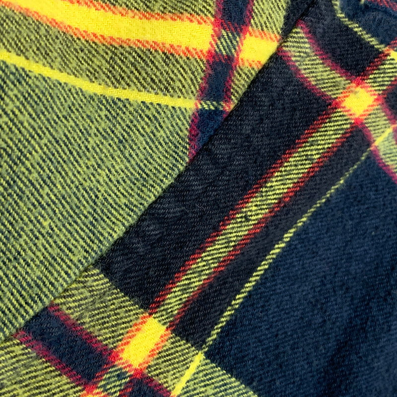 【中古品】【メンズ】 FLANNEL SHIRT フランネル シャツ トップス 長袖 149-251225-ya-02-izu サイズ：M カラー：イエロー 万代Net店