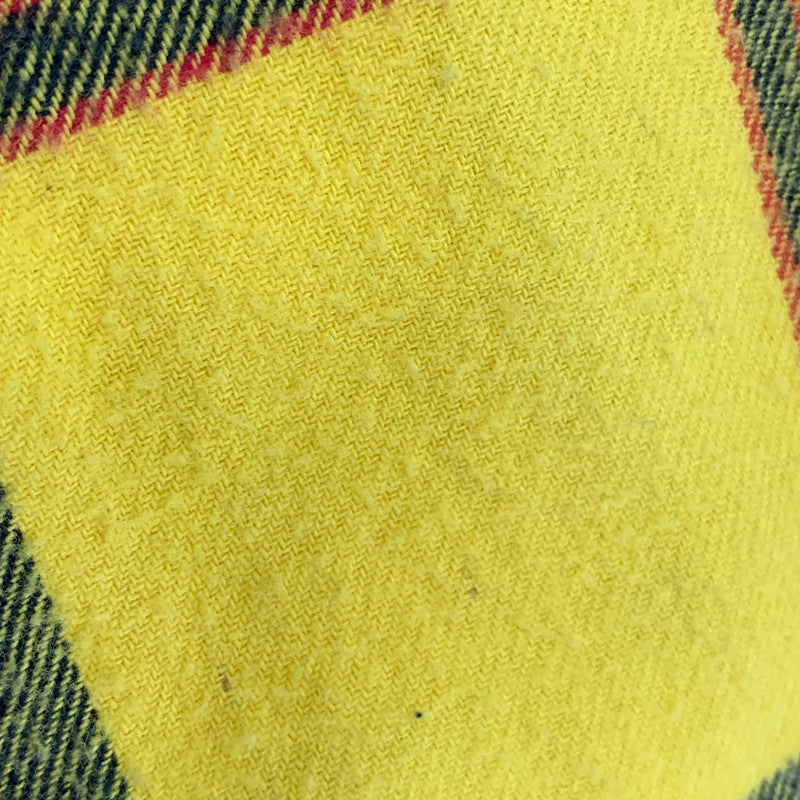 【中古品】【メンズ】 FLANNEL SHIRT フランネル シャツ トップス 長袖 149-251225-ya-02-izu サイズ：M カラー：イエロー 万代Net店
