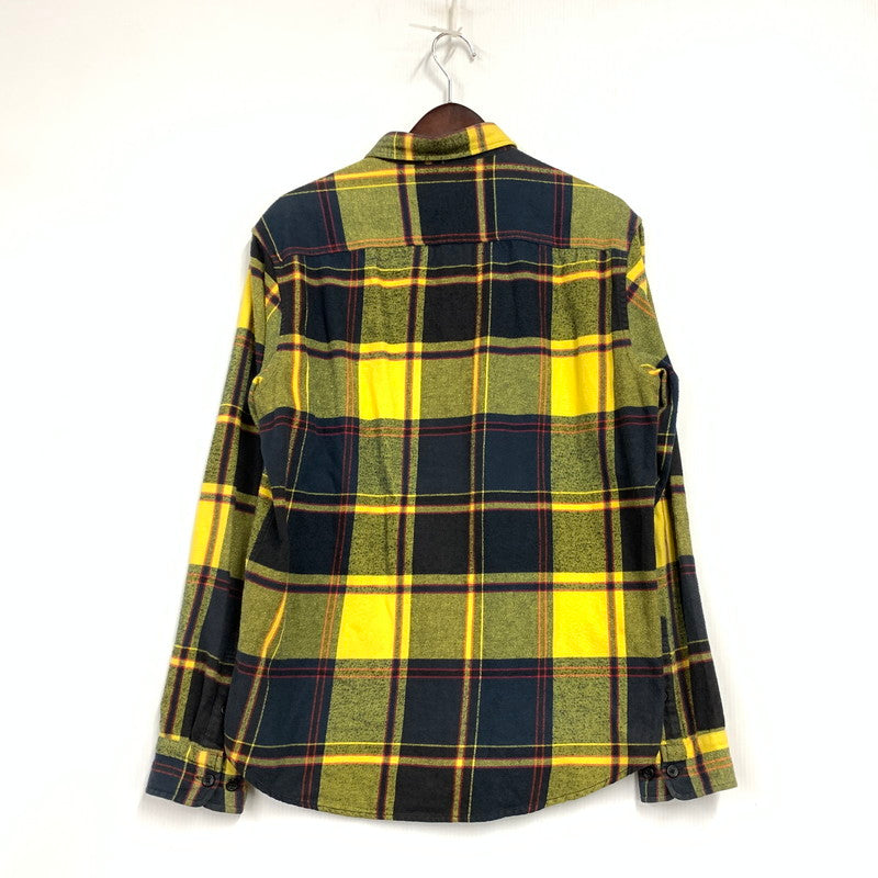 【中古品】【メンズ】 FLANNEL SHIRT フランネル シャツ トップス 長袖 149-251225-ya-02-izu サイズ：M カラー：イエロー 万代Net店