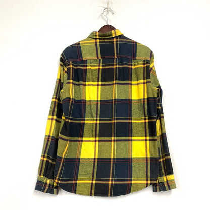 【中古品】【メンズ】 FLANNEL SHIRT フランネル シャツ トップス 長袖 149-251225-ya-02-izu サイズ：M カラー：イエロー 万代Net店