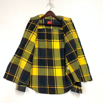 【中古品】【メンズ】 FLANNEL SHIRT フランネル シャツ トップス 長袖 149-251225-ya-02-izu サイズ：M カラー：イエロー 万代Net店