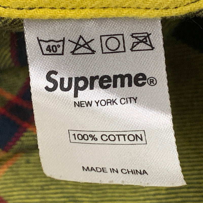 【中古品】【メンズ】 FLANNEL SHIRT フランネル シャツ トップス 長袖 149-251225-ya-02-izu サイズ：M カラー：イエロー 万代Net店
