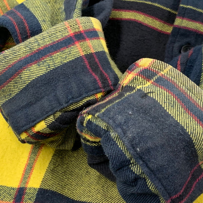 【中古品】【メンズ】 FLANNEL SHIRT フランネル シャツ トップス 長袖 149-251225-ya-02-izu サイズ：M カラー：イエロー 万代Net店