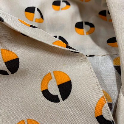 【中古品】【レディース】 LS SILK OPEN COLLAR SHIRT ALL-OVER PATTERN ロングスリーブ シルク オープン カラー シャツ トップス 長袖 168-251230-cs-02-izu サイズ：L カラー：マルチ 万代Net店