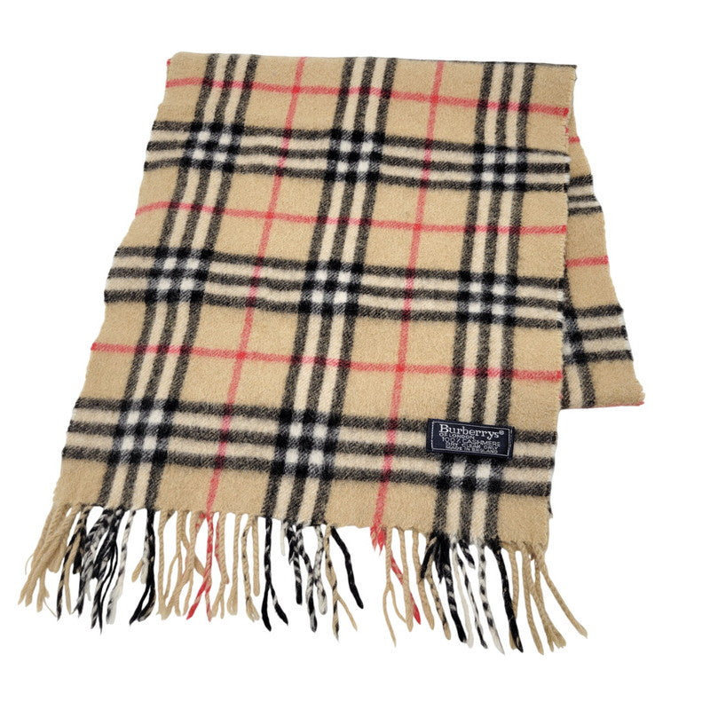 【中古品】【メンズ/レディース】 CASHMERE MUFFLER カシミア マフラー 英国製 ノバチェック 183-251230-yn-04-izu カラー：マルチ 万代Net店