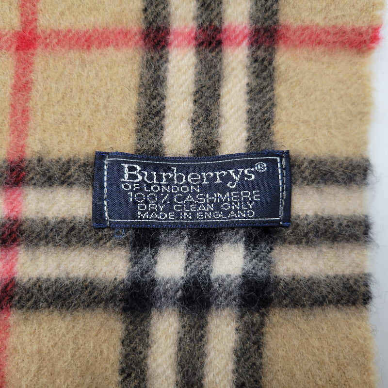 【中古品】【メンズ/レディース】 CASHMERE MUFFLER カシミア マフラー 英国製 ノバチェック 183-251230-yn-04-izu カラー：マルチ 万代Net店