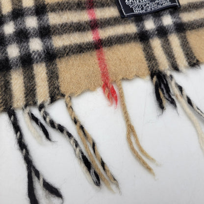 【中古品】【メンズ/レディース】 CASHMERE MUFFLER カシミア マフラー 英国製 ノバチェック 183-251230-yn-04-izu カラー：マルチ 万代Net店