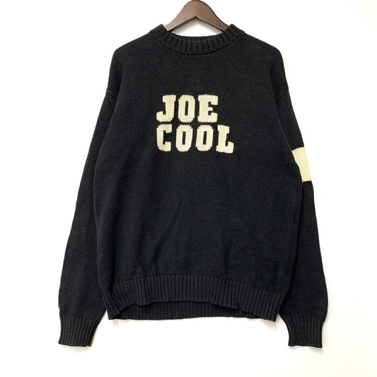 【中古品】【メンズ】 JOE COOL KNIT SWEATER 312 1988 ニット セーター 長袖 トップス 140-251226-as-09-izu サイズ：F カラー：ブラック 万代Net店