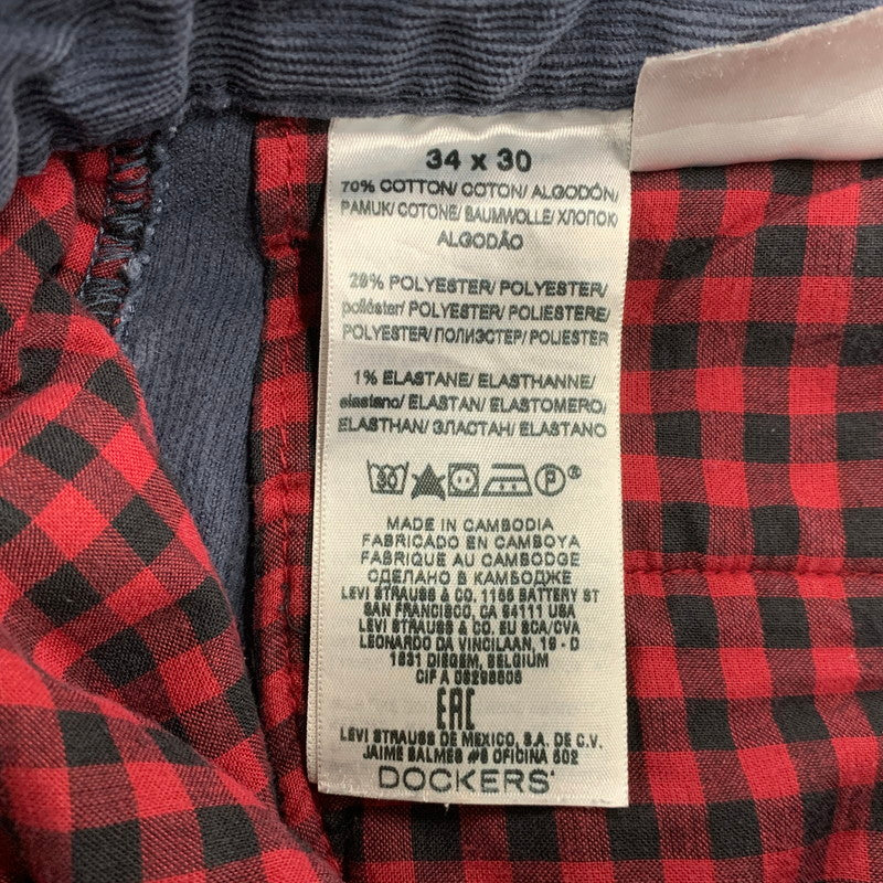 【中古品】【メンズ】 00S CORDUROY PANTS コーデュロイ パンツ ボトムス ズボン 157-260109-cs-14-izu サイズ：34×30 カラー：ネイビー 万代Net店