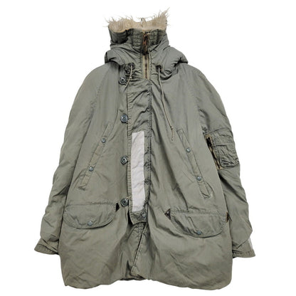 【現状渡し品】【メンズ】 U.S.AIR FORCE ユーエス エアフォース 70-80S N-3B FLIGHT JACKET フライト ジャケット アウター 146-251228-ya-05-izu サイズ：下記参照 カラー：グリーン 万代Net店