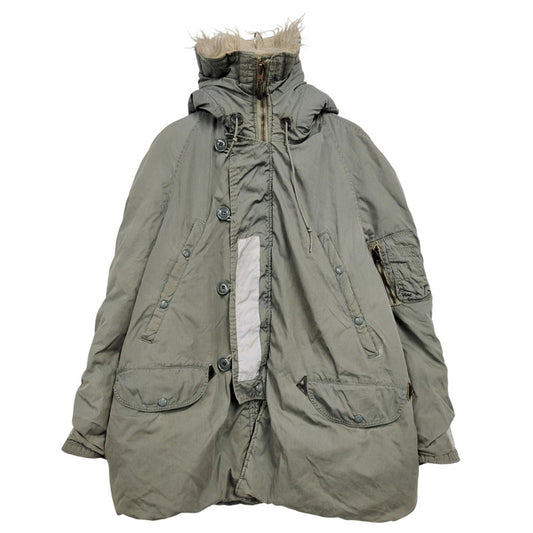 【現状渡し品】【メンズ】 U.S.AIR FORCE ユーエス エアフォース 70-80S N-3B FLIGHT JACKET フライト ジャケット アウター 146-251228-ya-05-izu サイズ：下記参照 カラー：グリーン 万代Net店