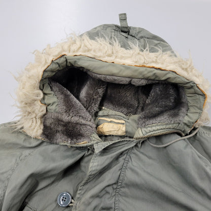 【現状渡し品】【メンズ】 U.S.AIR FORCE ユーエス エアフォース 70-80S N-3B FLIGHT JACKET フライト ジャケット アウター 146-251228-ya-05-izu サイズ：下記参照 カラー：グリーン 万代Net店