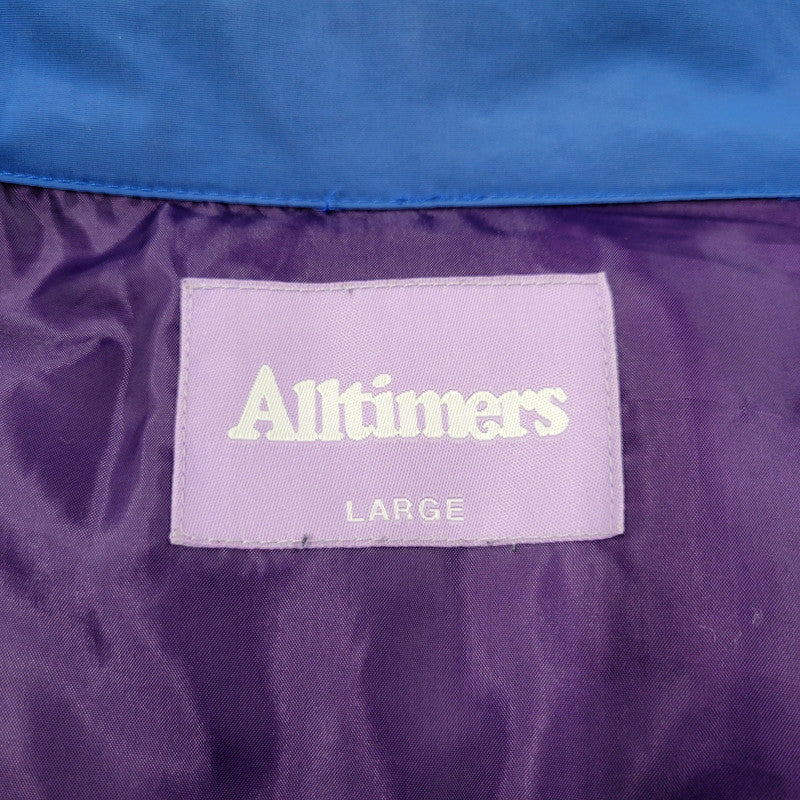 【現状渡し品】【メンズ】 ALLTIMERS オールタイマーズ HOODED DOWN JACKET フーデッド ダウンジャケット アウター 142-251230-as-06-izu サイズ：L カラー：ブルー 万代Net店
