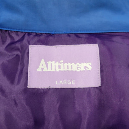 【現状渡し品】【メンズ】 ALLTIMERS オールタイマーズ HOODED DOWN JACKET フーデッド ダウンジャケット アウター 142-251230-as-06-izu サイズ：L カラー：ブルー 万代Net店