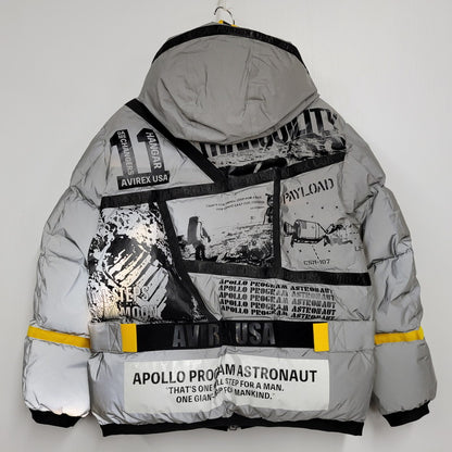 【現状渡し品】【メンズ】 6102189 APOLO DOWN JACKET アポロ ダウン ジャケット アウター 145-251228-ya-06-izu サイズ：L カラー：グレー×シルバー 万代Net店